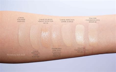 chanel les beiges foundation swatches